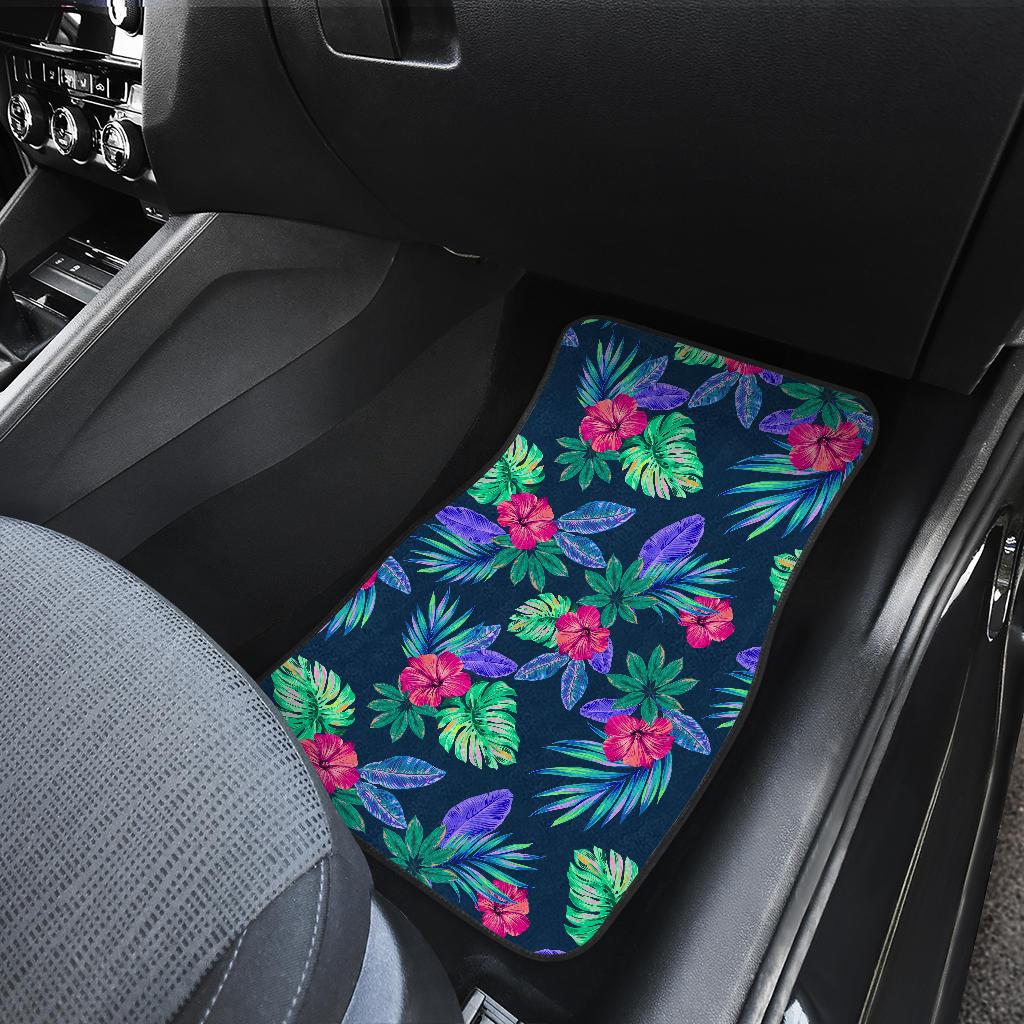 Tropical Flower Pattern Print Design TF09 Car Floor Mats-JORJUNE.COM