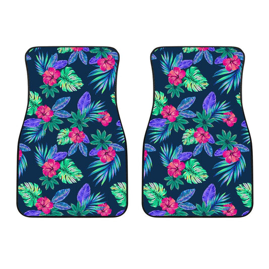 Tropical Flower Pattern Print Design TF09 Car Floor Mats-JORJUNE.COM