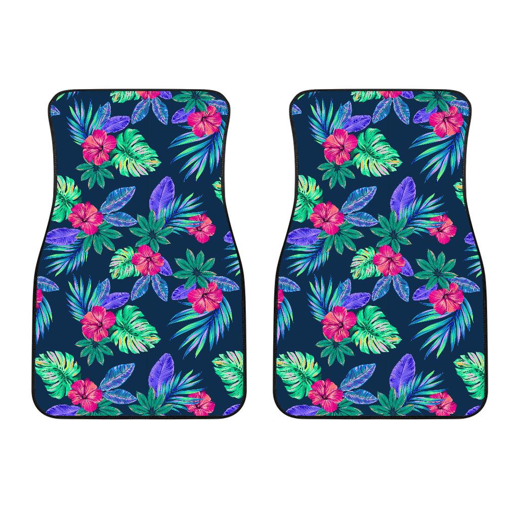 Tropical Flower Pattern Print Design TF09 Car Floor Mats-JORJUNE.COM