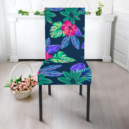 Tropical Flower Pattern Print Design TF09 Dining Chair Slipcover-JORJUNE.COM