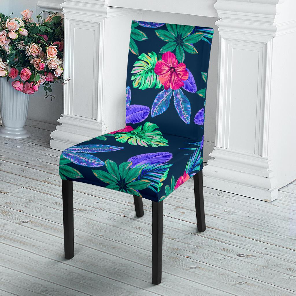 Tropical Flower Pattern Print Design TF09 Dining Chair Slipcover-JORJUNE.COM