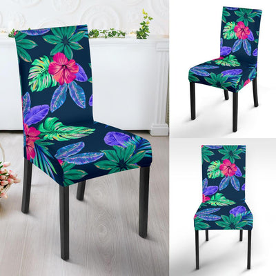 Tropical Flower Pattern Print Design TF09 Dining Chair Slipcover-JORJUNE.COM
