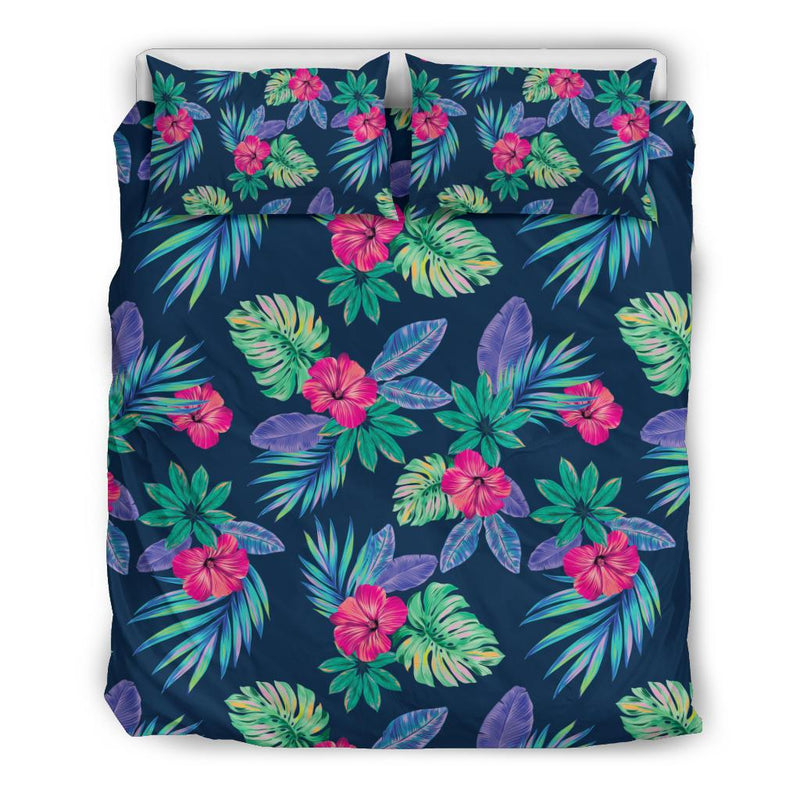 Tropical Flower Pattern Print Design TF09 Duvet Cover Bedding Set-JORJUNE.COM