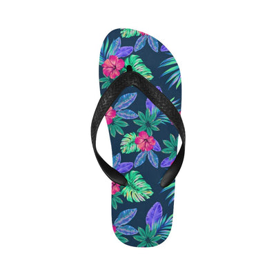 Tropical Flower Pattern Print Design TF09 Flip Flops-JorJune