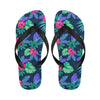 Tropical Flower Pattern Print Design TF09 Flip Flops-JorJune