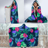 Tropical Flower Pattern Print Design TF09 Hooded Blanket-JORJUNE.COM