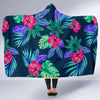 Tropical Flower Pattern Print Design TF09 Hooded Blanket-JORJUNE.COM