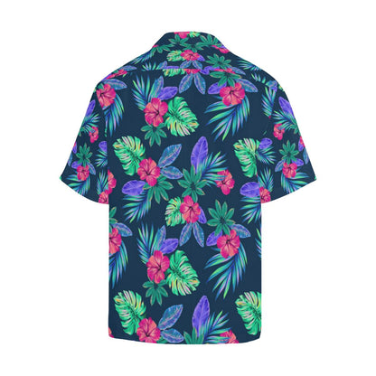 Tropical Flower Pattern Print Design TF09 Men Hawaiian Shirt-JorJune