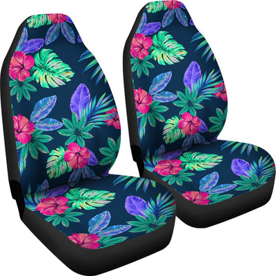 Tropical Flower Pattern Print Design TF09 Universal Fit Car Seat Covers-JorJune