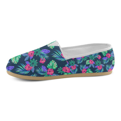 Tropical Flower Pattern Print Design TF09 Women Casual Shoes-JorJune.com
