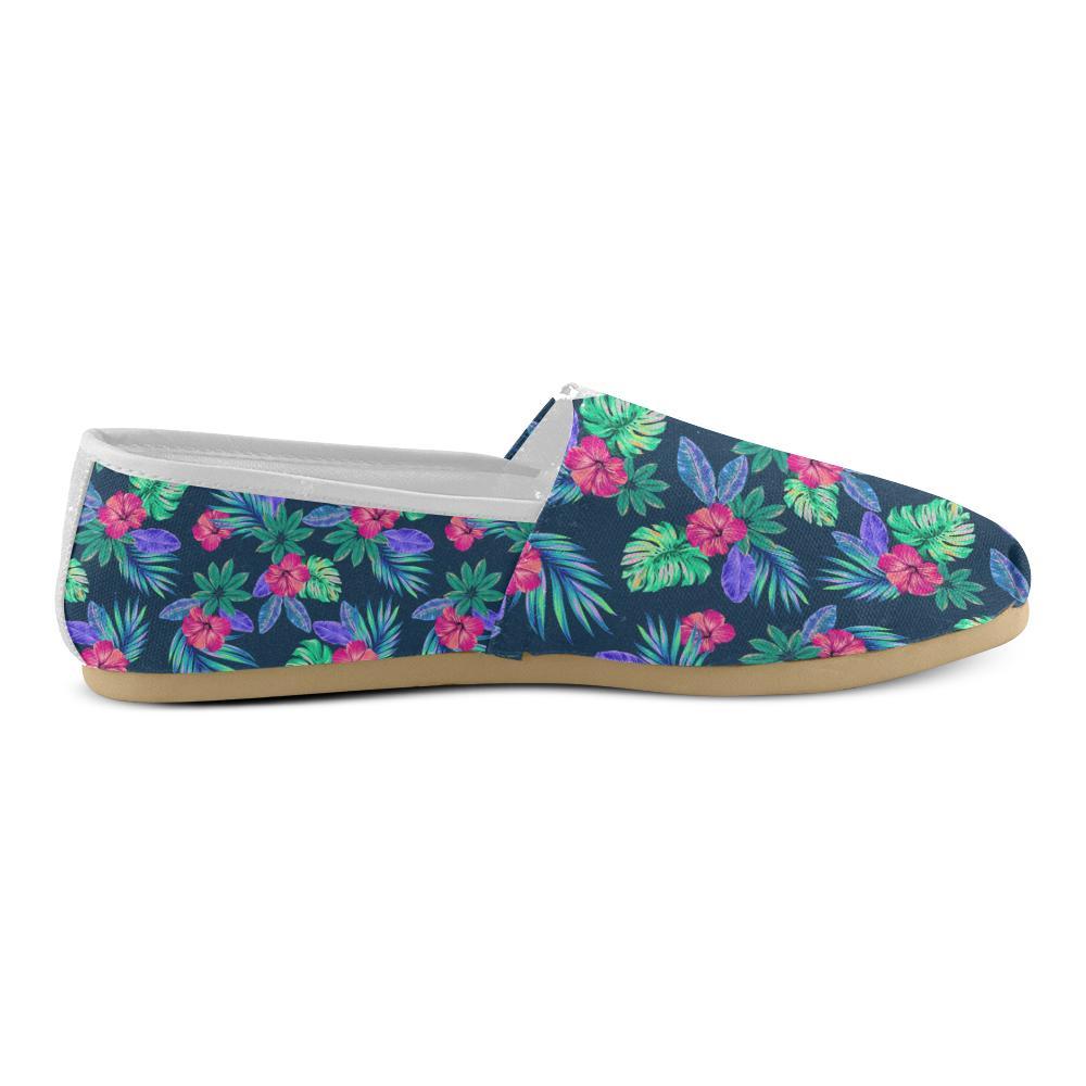 Tropical Flower Pattern Print Design TF09 Women Casual Shoes-JorJune.com