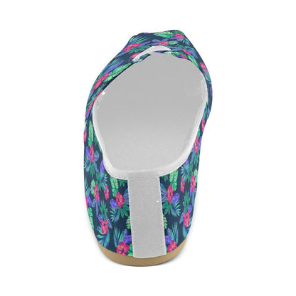 Tropical Flower Pattern Print Design TF09 Women Casual Shoes-JorJune.com