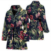 Tropical Flower Pattern Women Bath Robe