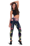 Tropical Flower Pattern Women Leggings