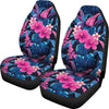 Tropical Flower Pink Themed Print Universal Fit Car Seat Covers