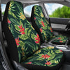 Tropical Flower Red Heliconia Print Universal Fit Car Seat Covers