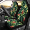 Tropical Flower Red Heliconia Print Universal Fit Car Seat Covers