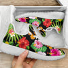 Tropical Flower Themed Design Print Pattern Mesh Knit Sneakers Shoes