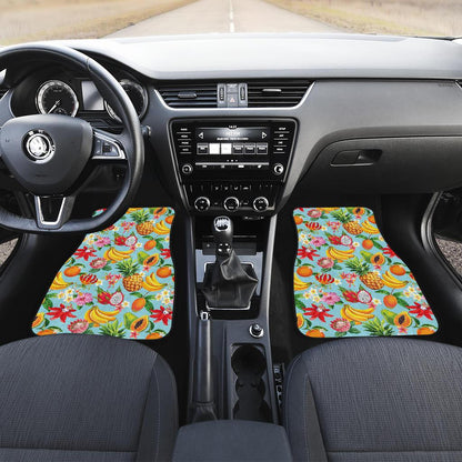 Tropical Fruits Pattern Print Design TF01 Car Floor Mats-JORJUNE.COM