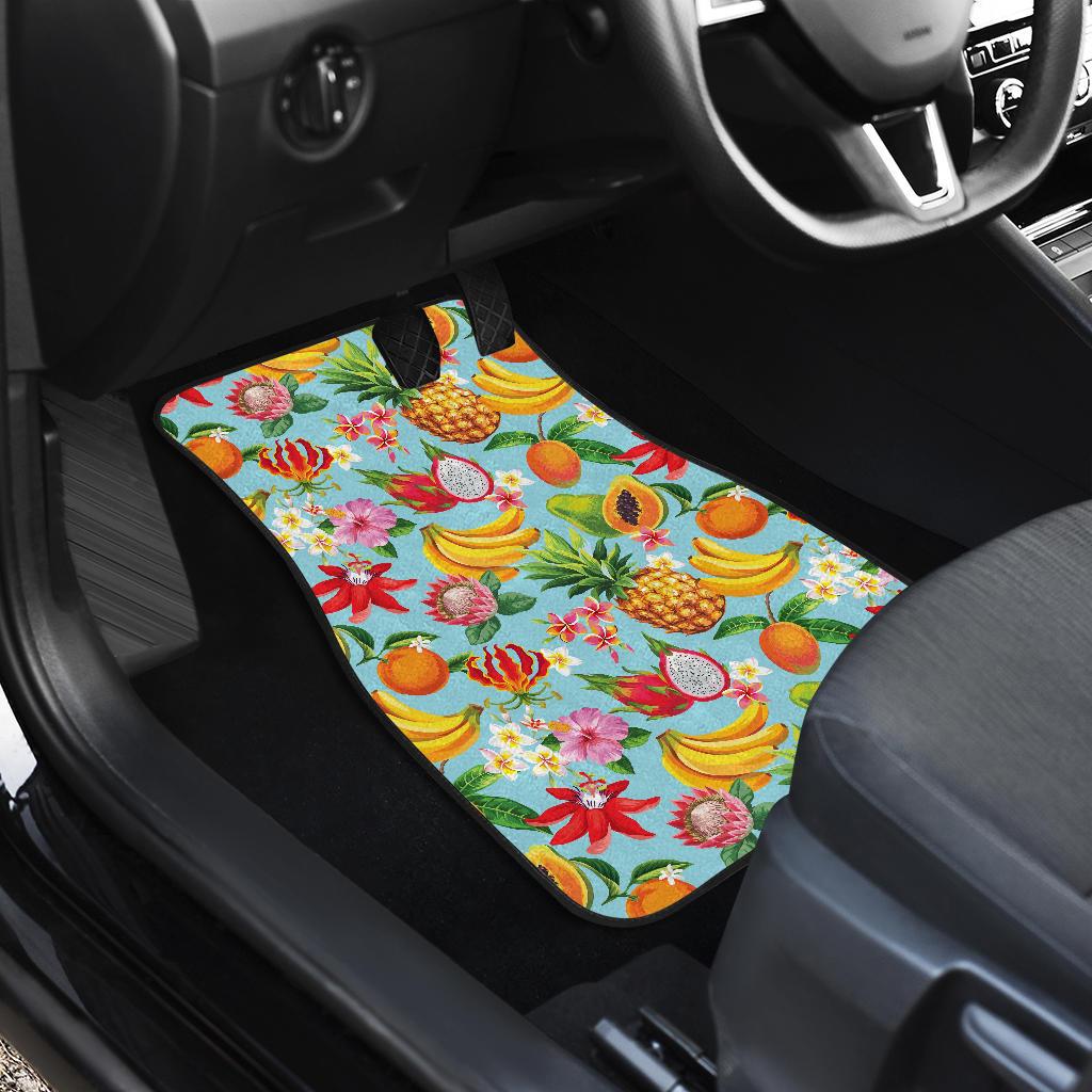 Tropical Fruits Pattern Print Design TF01 Car Floor Mats-JORJUNE.COM