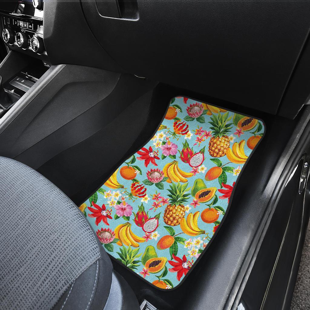 Tropical Fruits Pattern Print Design TF01 Car Floor Mats-JORJUNE.COM