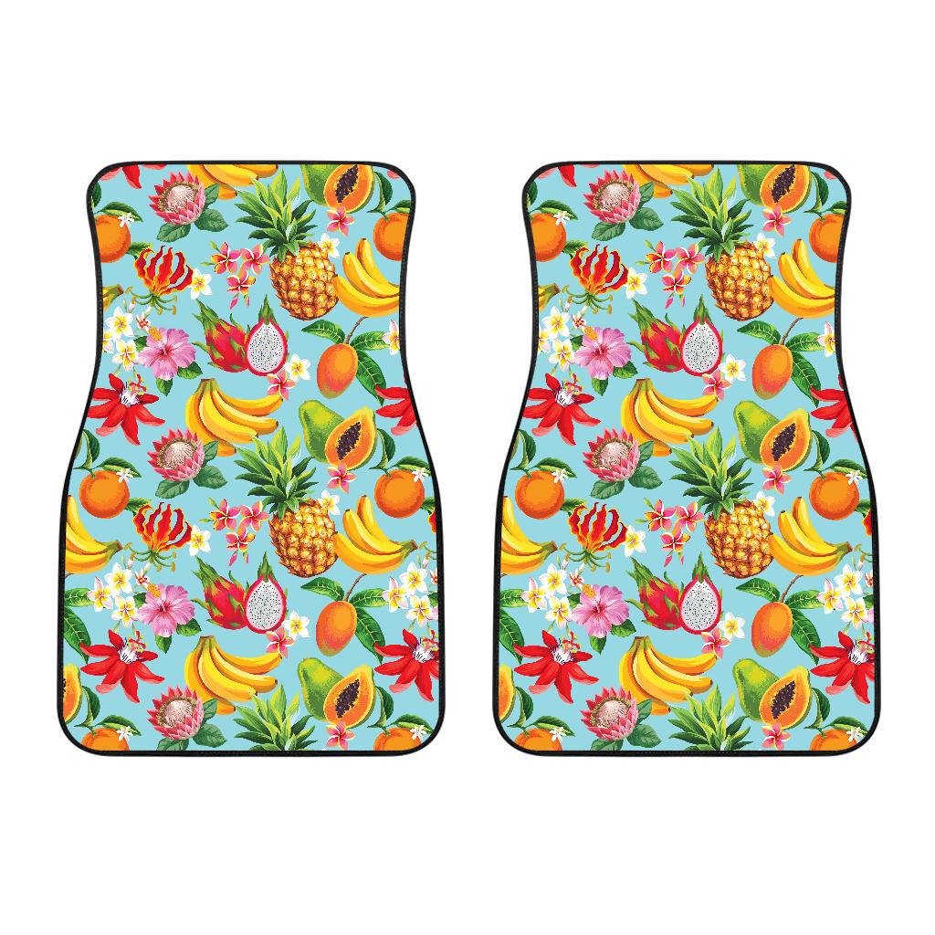 Tropical Fruits Pattern Print Design TF01 Car Floor Mats-JORJUNE.COM