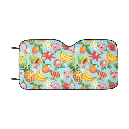 Tropical Fruits Pattern Print Design TF01 Car Sun Shade-JorJune