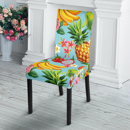 Tropical Fruits Pattern Print Design TF01 Dining Chair Slipcover-JORJUNE.COM