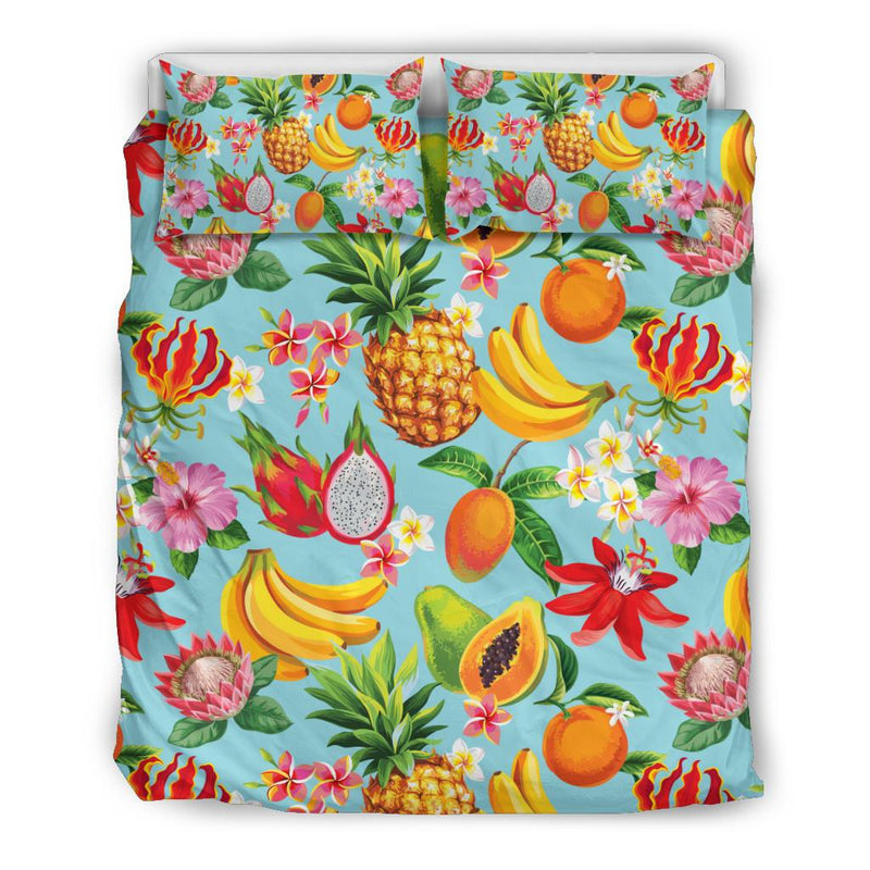 Tropical Fruits Pattern Print Design TF01 Duvet Cover Bedding Set-JORJUNE.COM