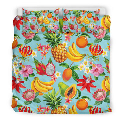 Tropical Fruits Pattern Print Design TF01 Duvet Cover Bedding Set-JORJUNE.COM