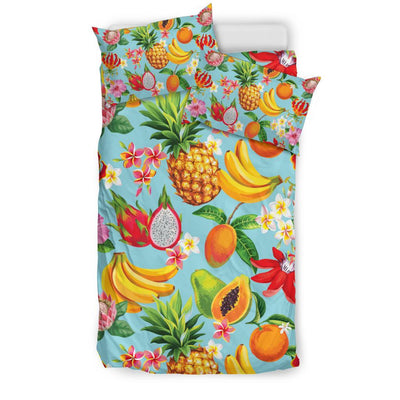 Tropical Fruits Pattern Print Design TF01 Duvet Cover Bedding Set-JORJUNE.COM