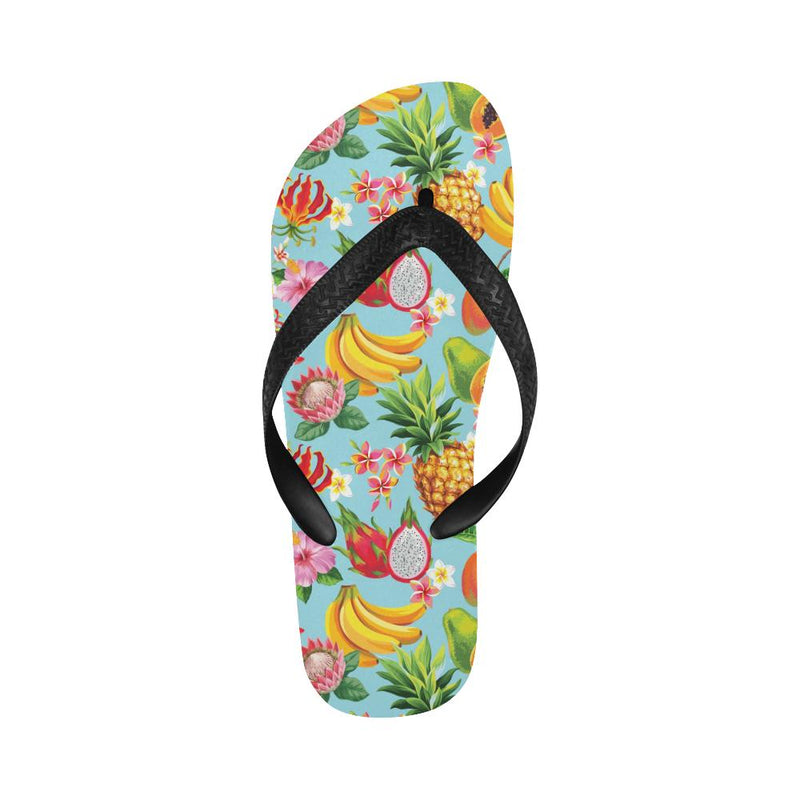 Tropical Fruits Pattern Print Design TF01 Flip Flops-JorJune