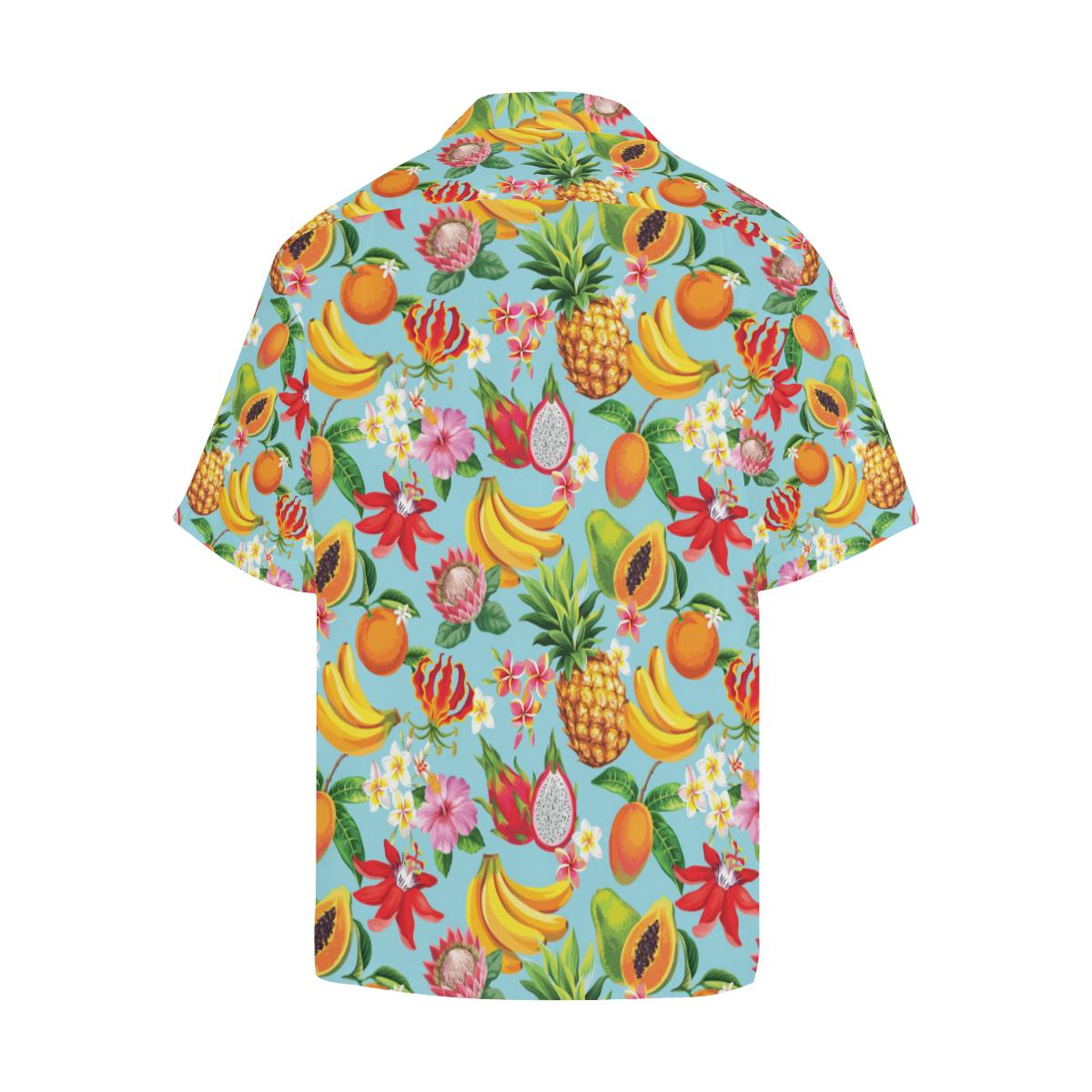 Tropical Fruits Pattern Print Design TF01 Men Hawaiian Shirt-JorJune