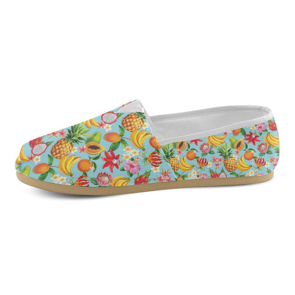 Tropical Fruits Pattern Print Design TF01 Women Casual Shoes-JorJune.com