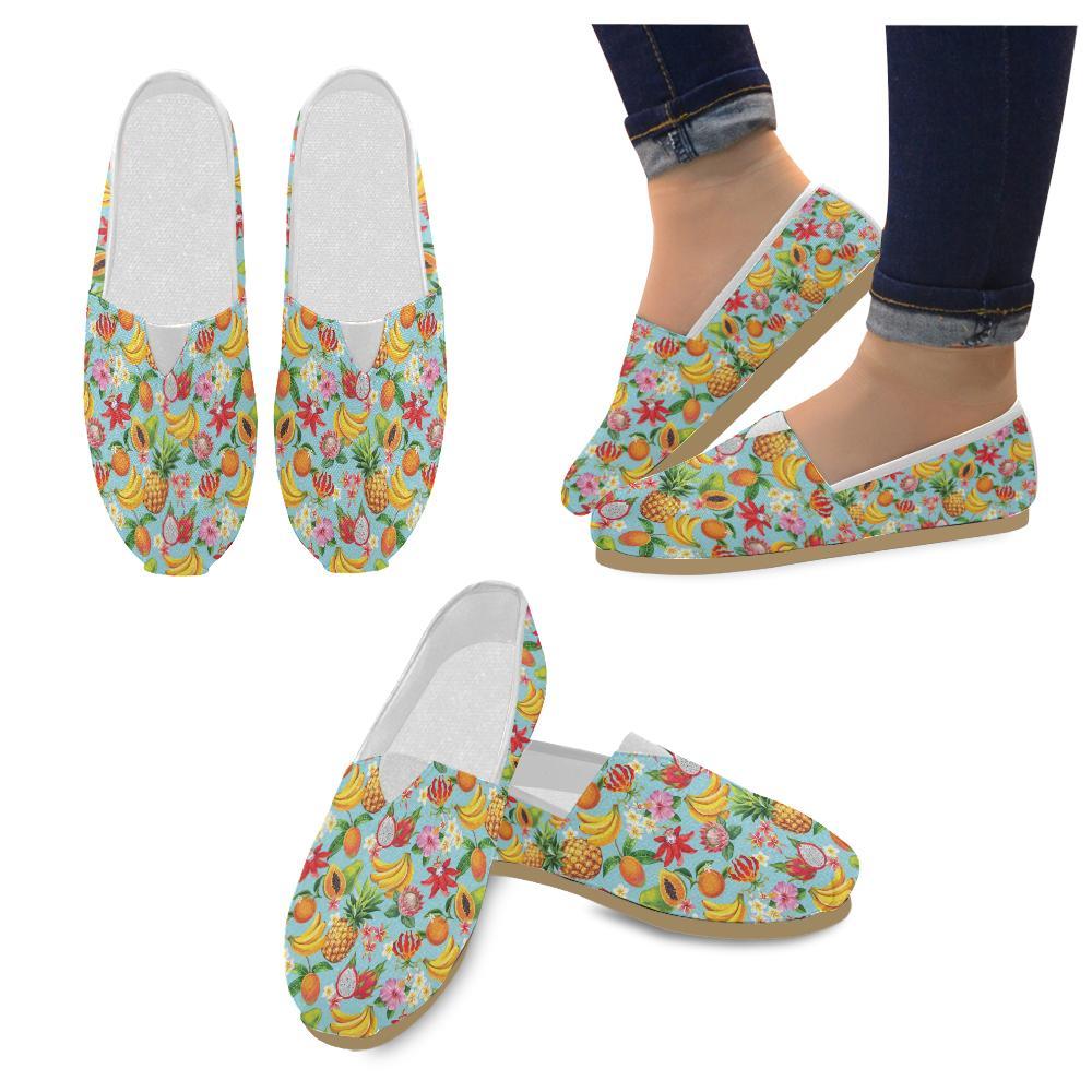 Tropical Fruits Pattern Print Design TF01 Women Casual Shoes-JorJune.com