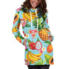 Tropical Fruits Pattern Print Design TF01 Women Hoodie Dress
