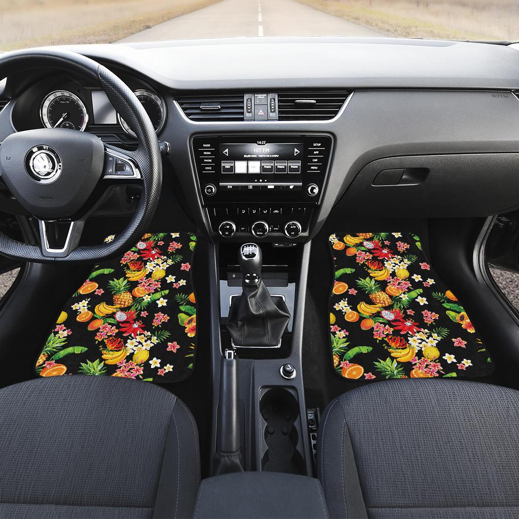 Tropical Fruits Pattern Print Design TF02 Car Floor Mats-JORJUNE.COM
