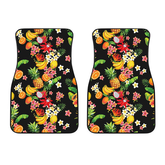 Tropical Fruits Pattern Print Design TF02 Car Floor Mats-JORJUNE.COM