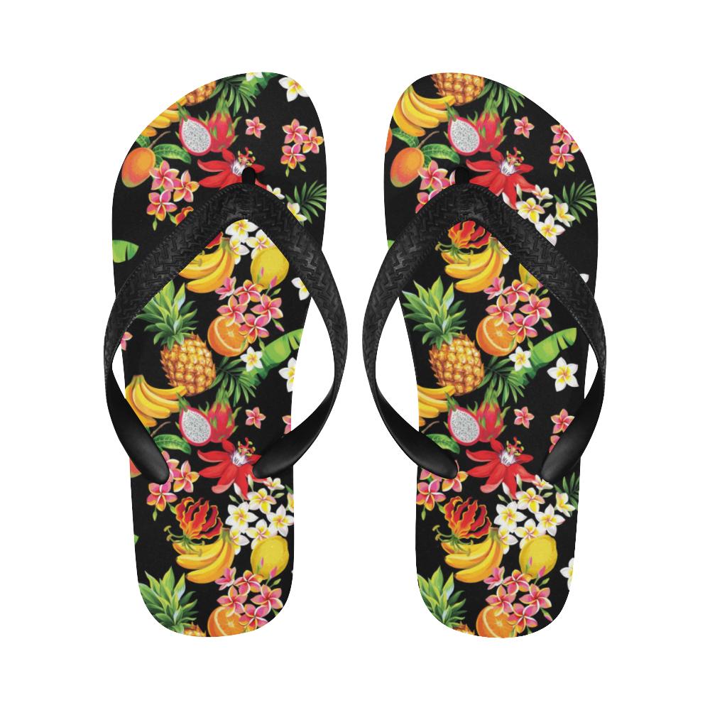 Tropical Fruits Pattern Print Design TF02 Flip Flops-JorJune