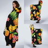 Tropical Fruits Pattern Print Design TF02 Hooded Blanket-JORJUNE.COM