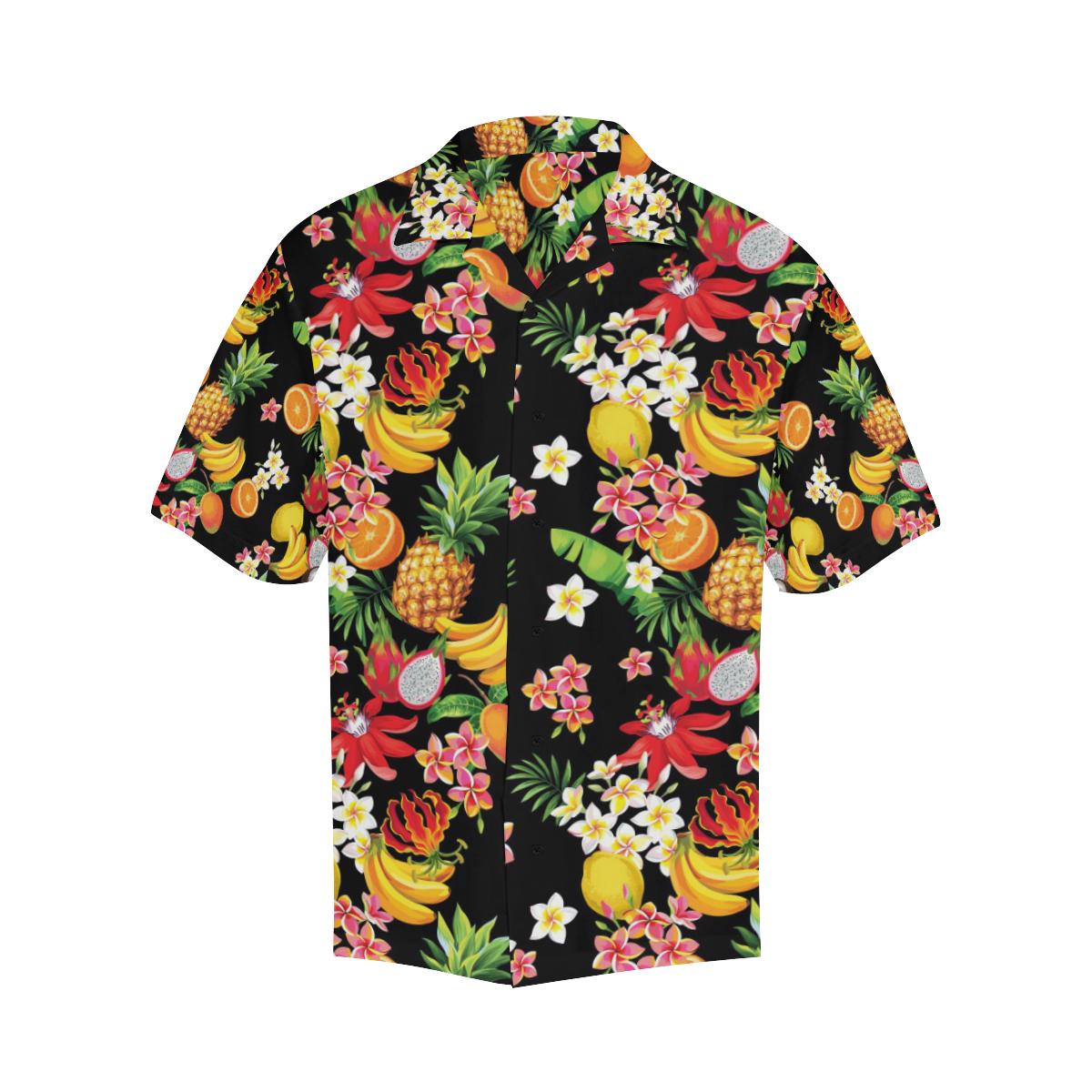 Tropical Fruits Pattern Print Design TF02 Men Hawaiian Shirt-JorJune