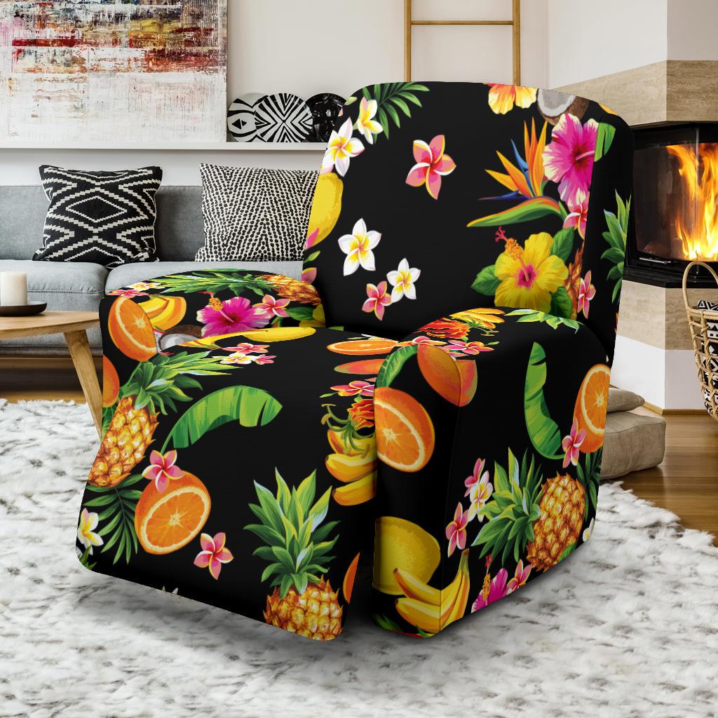 Tropical Fruits Pattern Print Design TF02 Recliner Slipcover-JORJUNE.COM