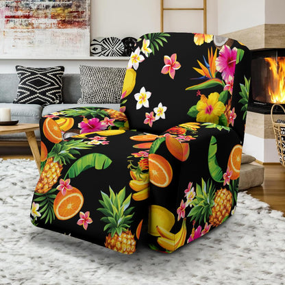 Tropical Fruits Pattern Print Design TF02 Recliner Slipcover-JORJUNE.COM
