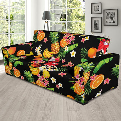 Tropical Fruits Pattern Print Design TF02 Sofa Slipcover-JORJUNE.COM