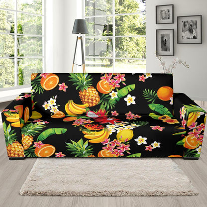 Tropical Fruits Pattern Print Design TF02 Sofa Slipcover-JORJUNE.COM