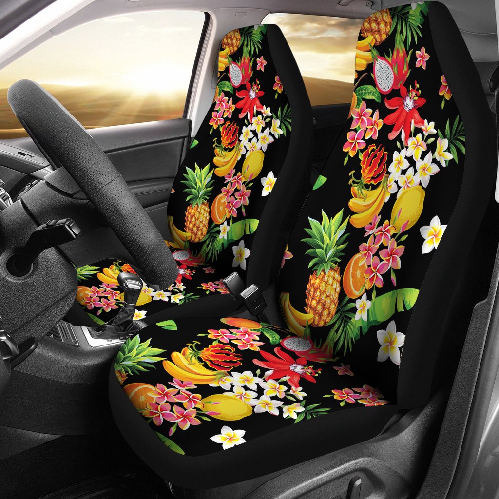 Tropical Fruits Pattern Print Design TF02 Universal Fit Car Seat Covers-JorJune