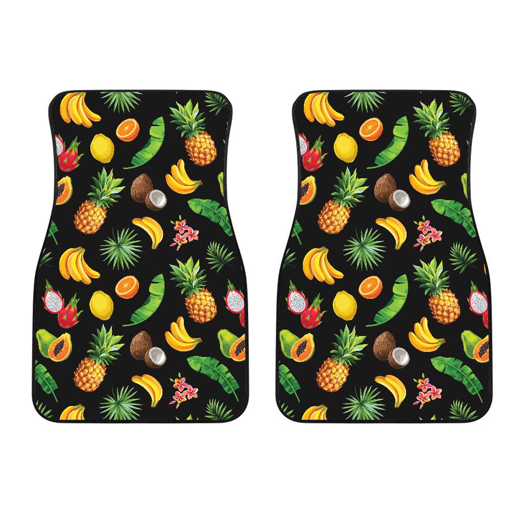 Tropical Fruits Pattern Print Design TF03 Car Floor Mats-JORJUNE.COM