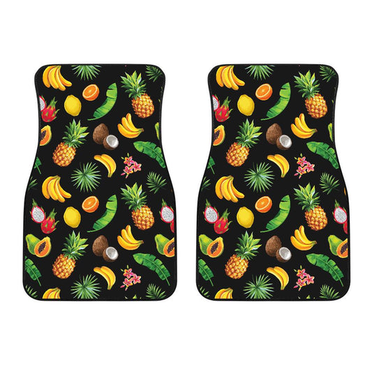 Tropical Fruits Pattern Print Design TF03 Car Floor Mats-JORJUNE.COM
