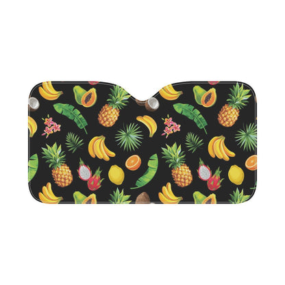 Tropical Fruits Pattern Print Design TF03 Car Sun Shade-JorJune