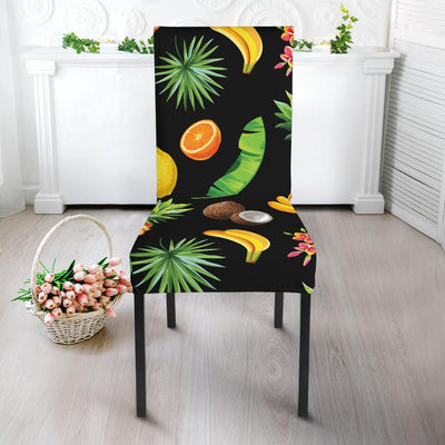 Tropical Fruits Pattern Print Design TF03 Dining Chair Slipcover-JORJUNE.COM